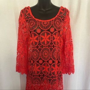 Cute Red Swimsuit Cover Up